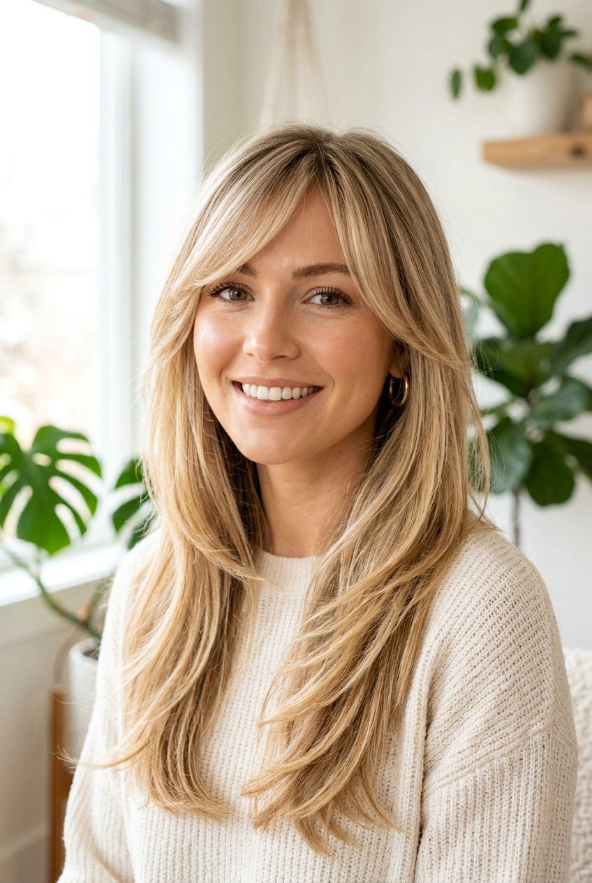 Long layers side bangs - 20 side swept bangs hairstyles - 20 side swept bangs hairstyles