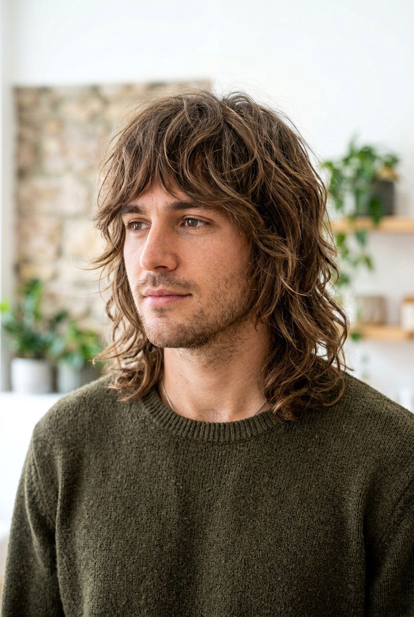Long shag - 20 shag haircut for men - 20 shag haircut for men