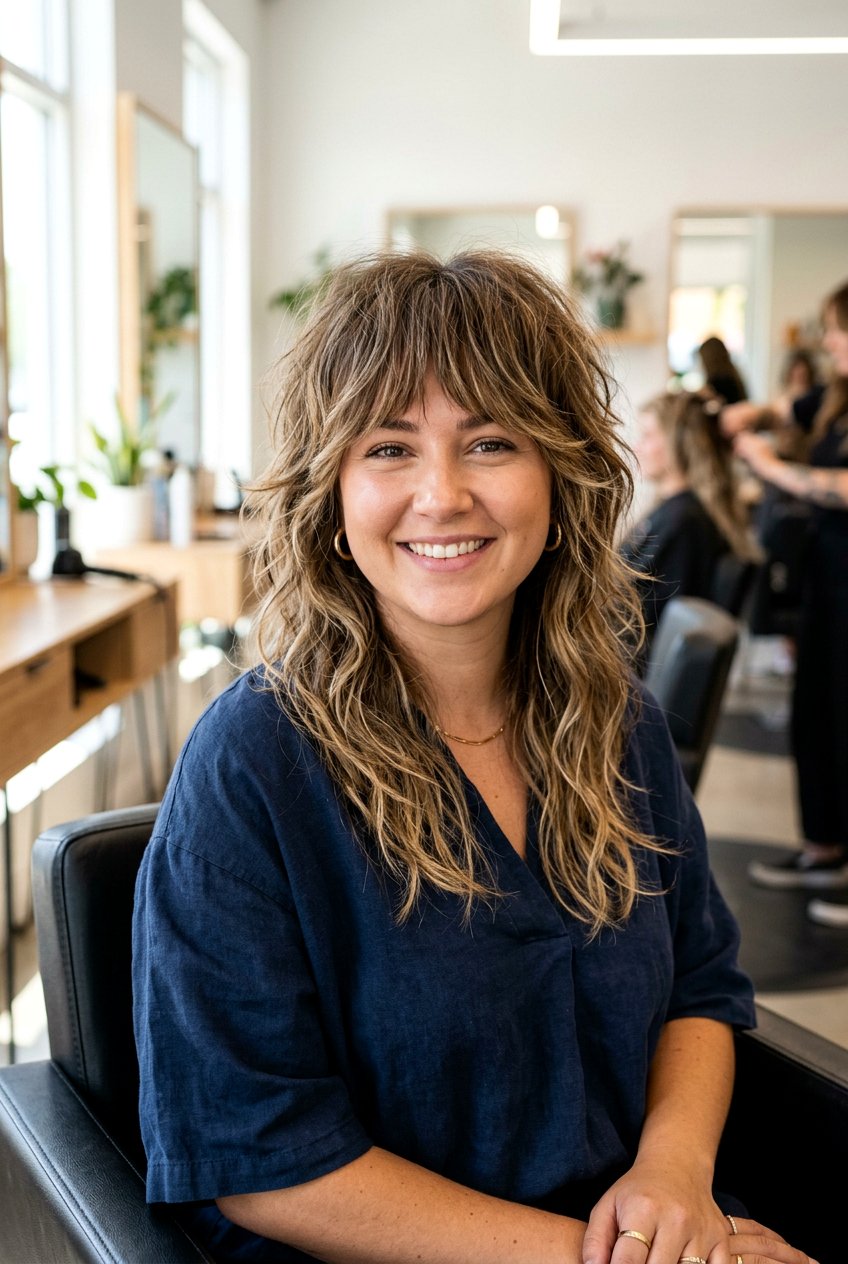 Long shaggy haircut for round face - 20 long haircuts for round faces - 20 long haircuts for round faces