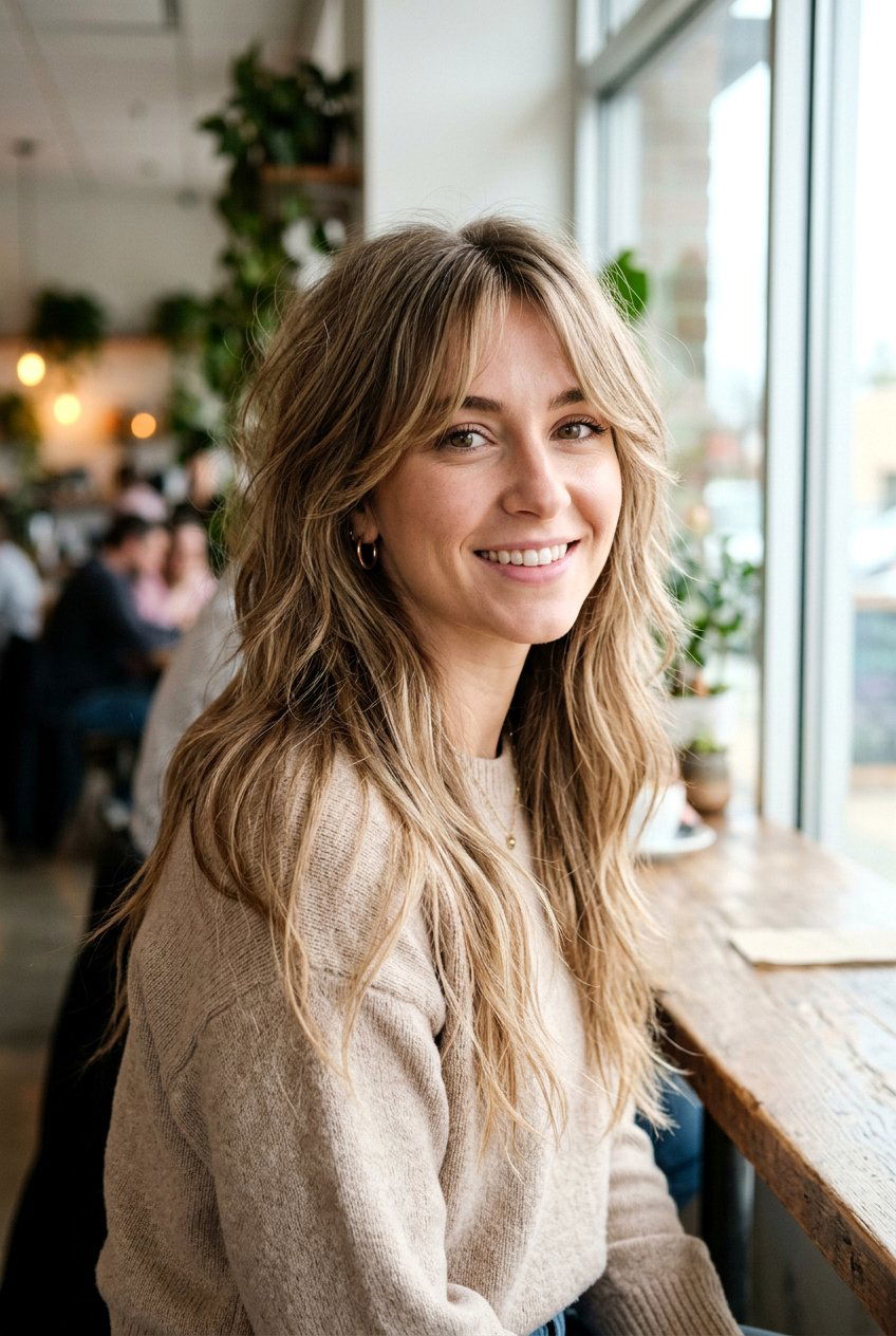 Long wolf cut with wispy layers - 20 long wolf cut - 20 long wolf cut