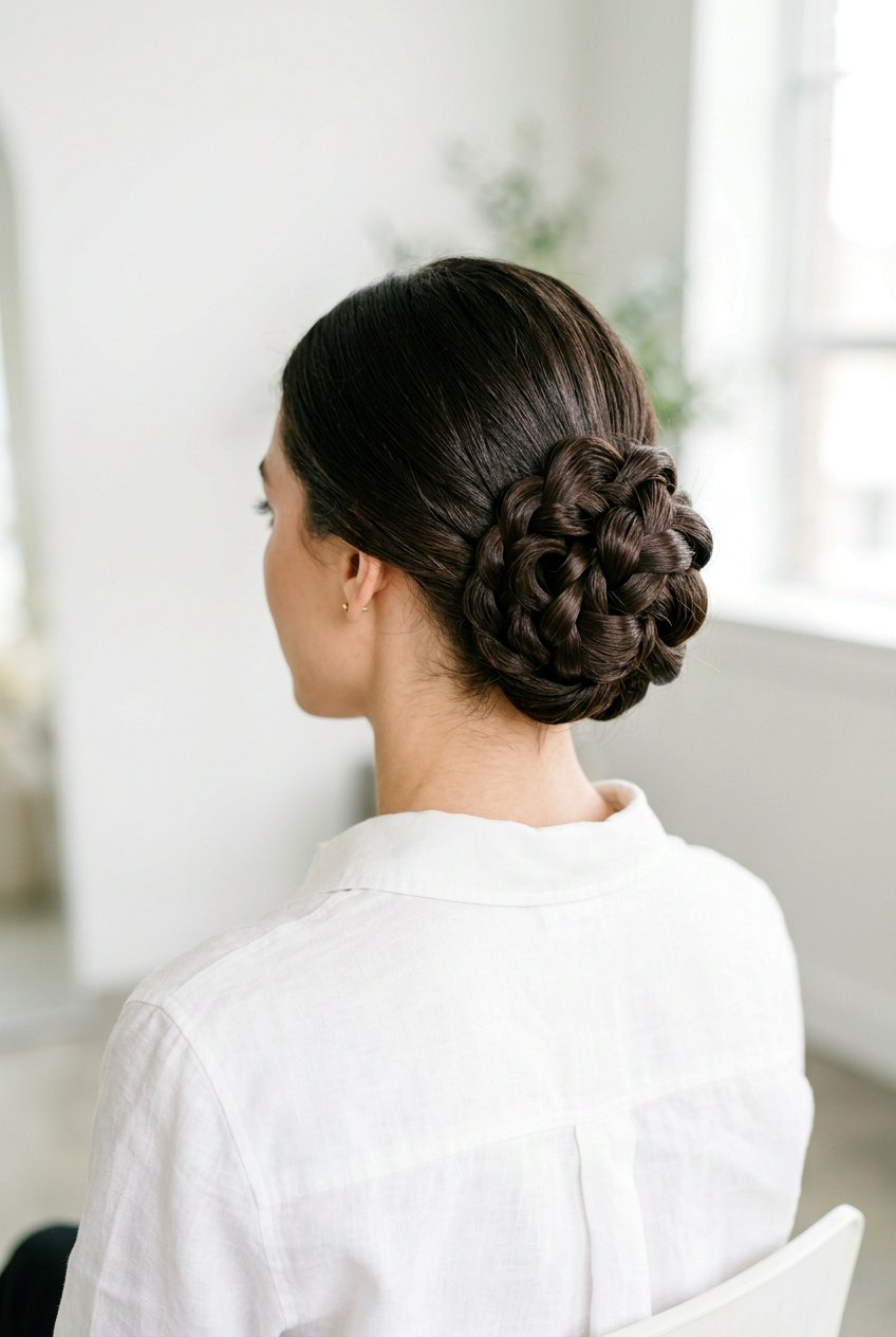 Loop Braided Bun - 20 braided bun for office women - 20 braided bun for office women
