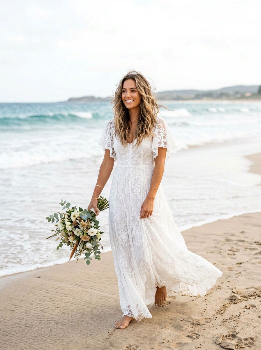 Loose Beach Waves - 20 wedding hairstyles for beach ceremony - 20 wedding hairstyles for beach ceremony