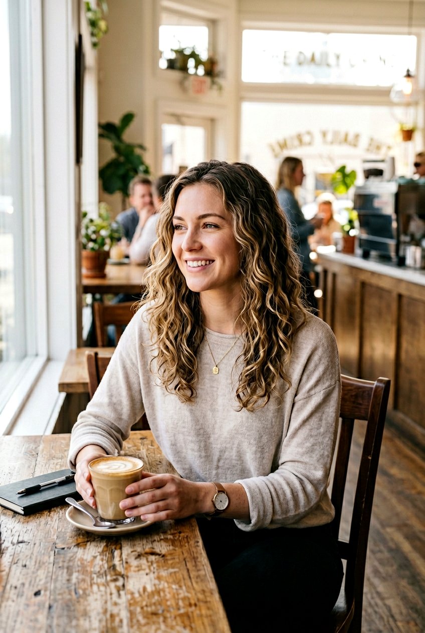 Loose Beach Waves For Coffee Date - 20 coffee date hairstyles - 20 coffee date hairstyles