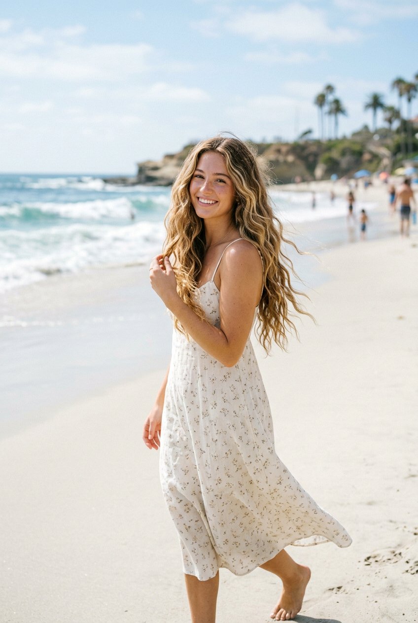 Loose Beach Waves For Long Hair - 20 tropical vacation hairstyles - 20 tropical vacation hairstyles