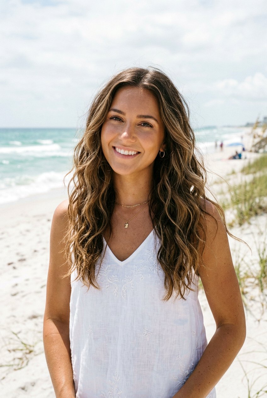 Loose Beach Waves Look - 20 casual loose waves hairstyle - 20 casual loose waves hairstyle