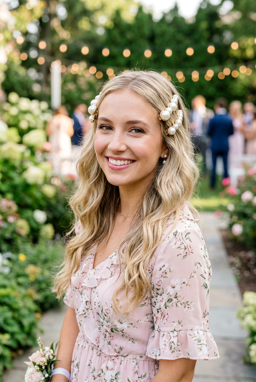 Loose Beach Waves With Clips Homecoming - 20 homecoming hairstyle for teenage girls - 20 homecoming hairstyle for teenage girls