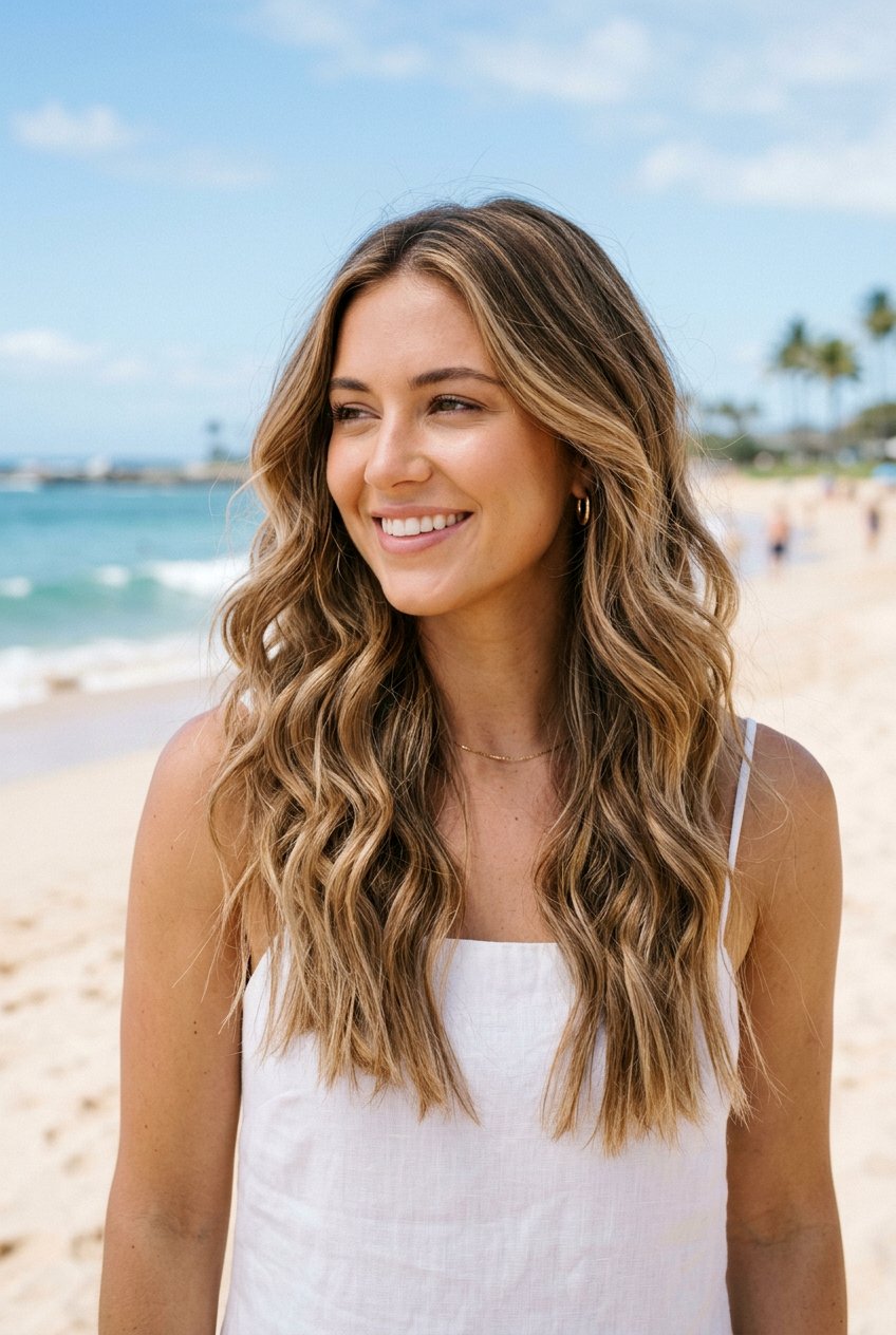Loose Beachy Pageant Waves - 20 pageant hairstyle with soft curls - 20 pageant hairstyle with soft curls