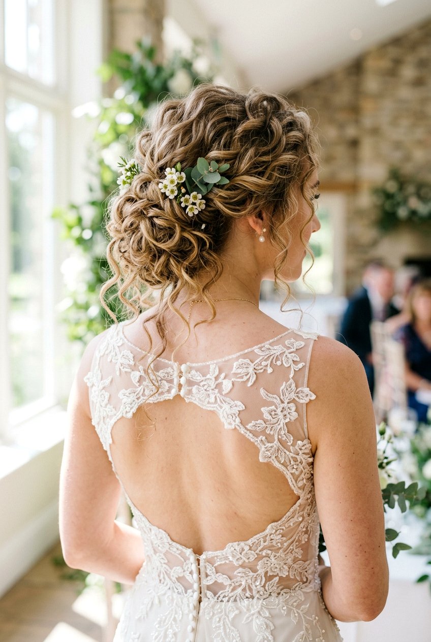 Loose Boho Updo With Curls - 20 bohemian wedding hairstyles - 20 bohemian wedding hairstyles