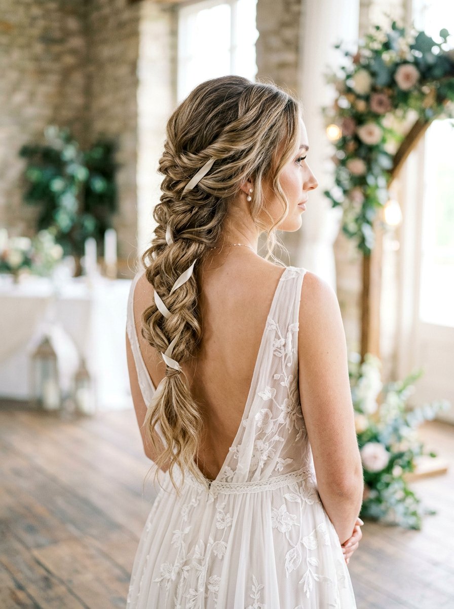 Loose Braid Bridal Hairstyle For Long Hair - 20 romantic bridal hairstyle for long hair - 20 romantic bridal hairstyle for long hair