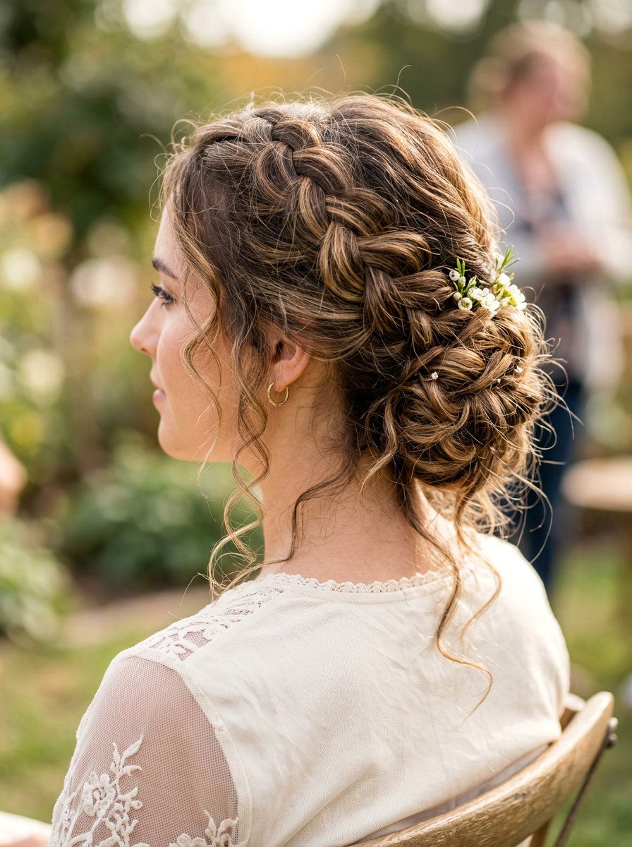 Loose Braid Updo - 20 soft glam hairstyle for mature women - 20 soft glam hairstyle for mature women