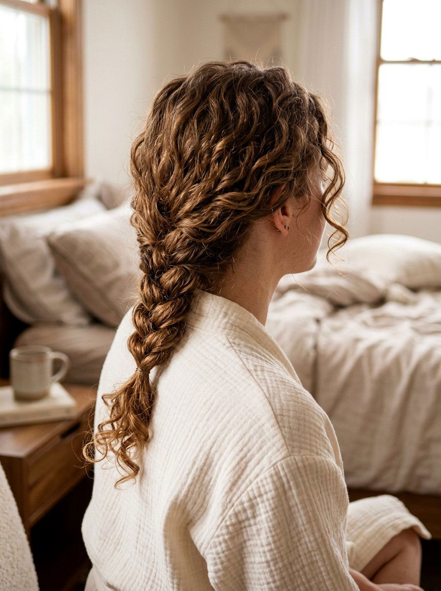 Loose Braid - 20 overnight styles for curly hair protection - 20 overnight styles for curly hair protection