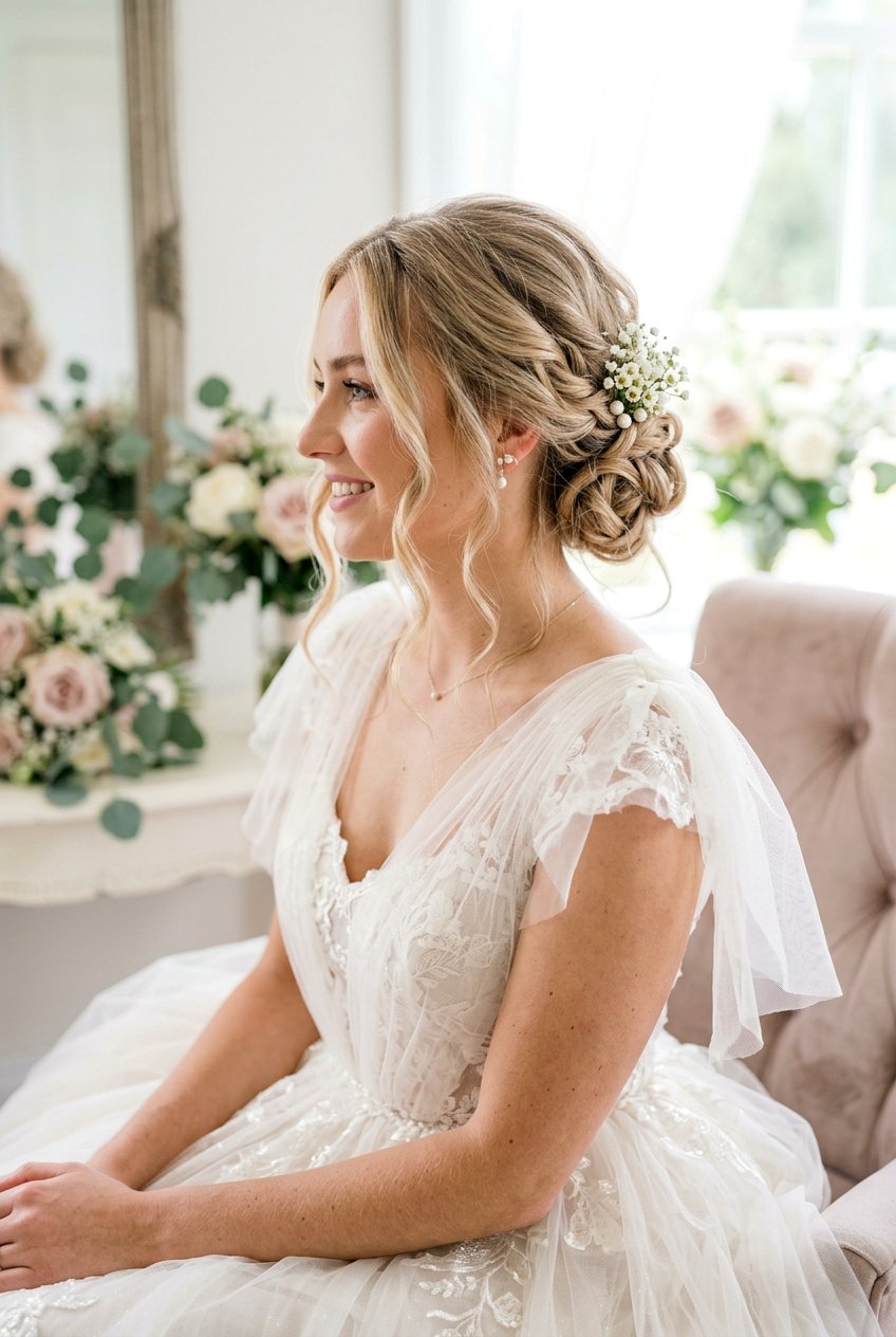 Loose Bridal Chignon With Tendrils - 20 classic bridal chignon - 20 classic bridal chignon