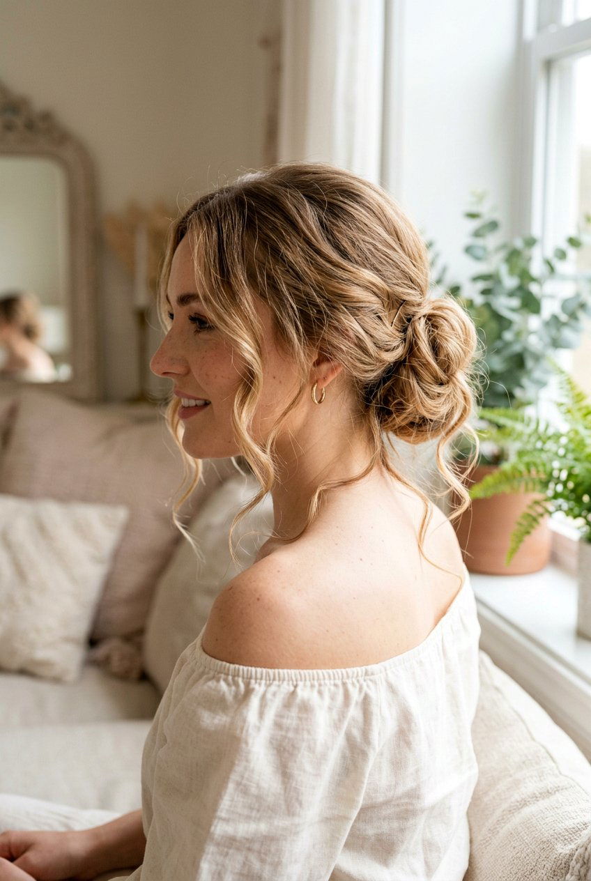Loose Bun - 20 wedding updo hairstyles - 20 wedding updo hairstyles