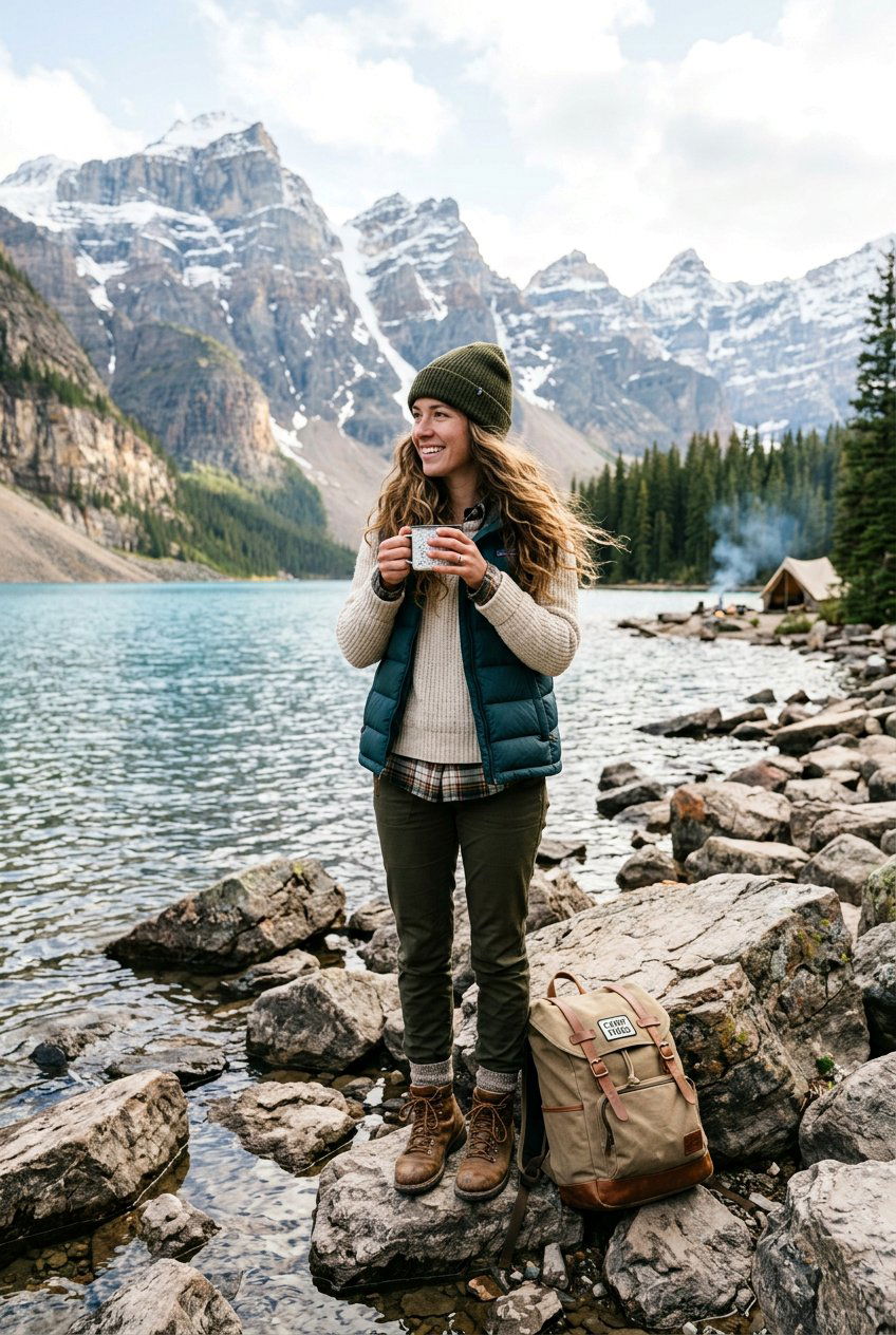 Loose Camping Waves With Hat - 20 camping hairstyles for women - 20 camping hairstyles for women