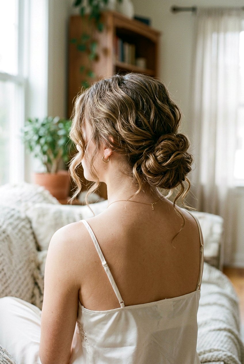 Loose Chignon - 20 quick bun hairstyle for teenage girls - 20 quick bun hairstyle for teenage girls