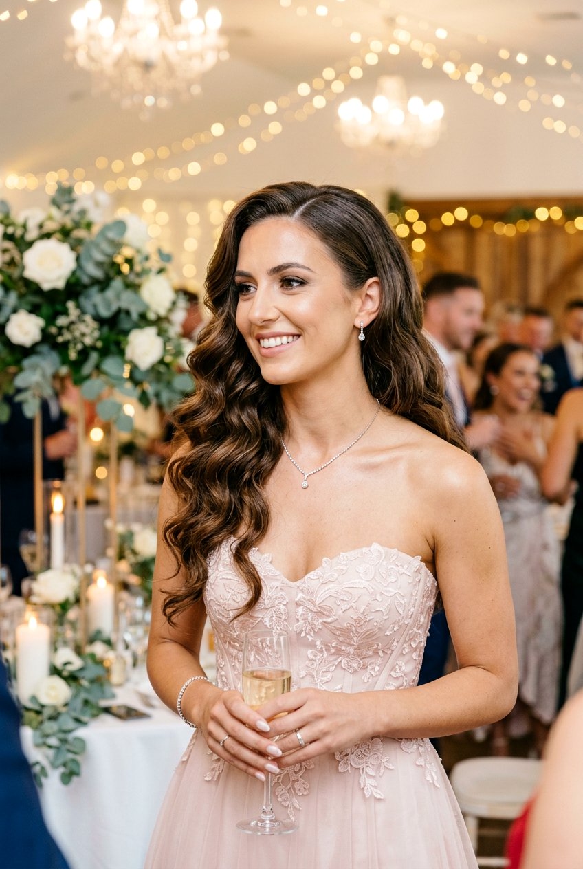 Loose Curls Reception Hairstyle - 20 reception hairstyles for bride - 20 reception hairstyles for bride