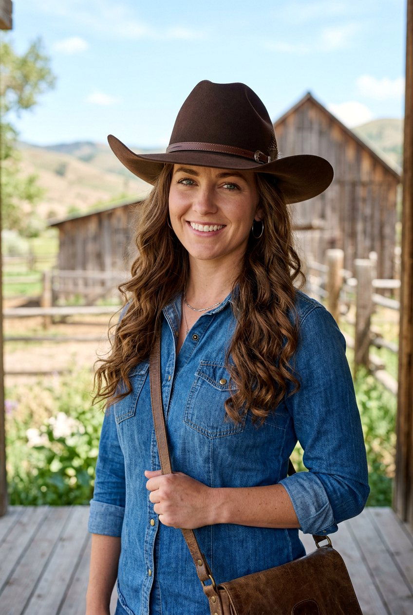 Loose Curls Western Hat - 20 country concert curls hairstyle - 20 country concert curls hairstyle