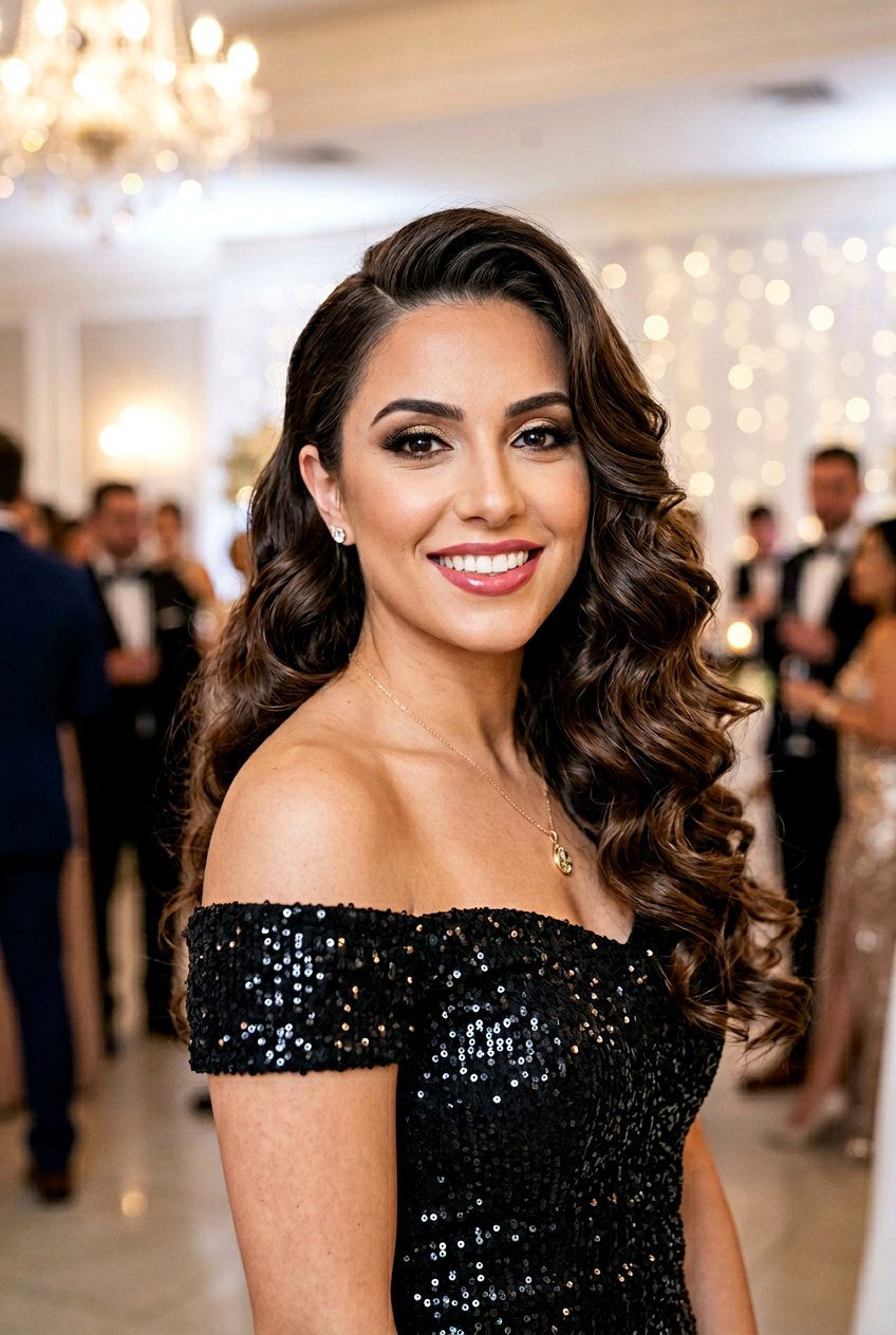 Loose Curls With Side Part - 20 birthday hairstyles for women - 20 birthday hairstyles for women