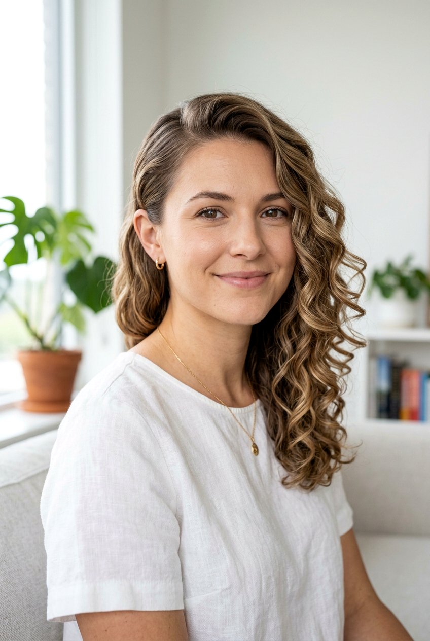 Loose Curls With Tucked Side - 20 simple interview curls - 20 simple interview curls