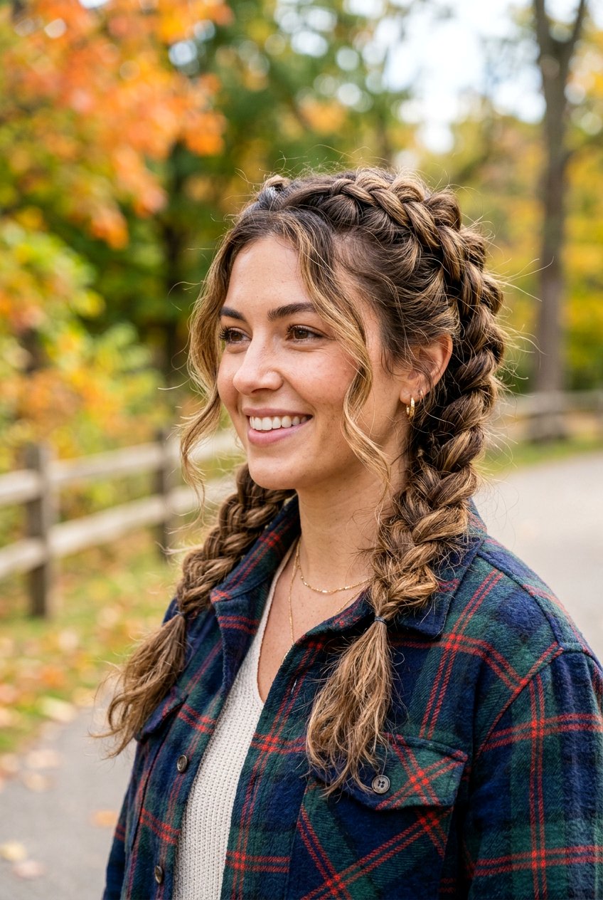 Loose Dutch Braids - 20 cowgirl braid hairstyles - 20 cowgirl braid hairstyles