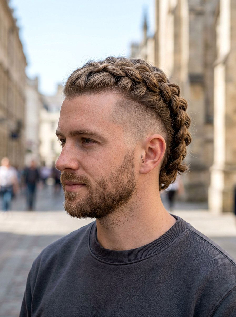 Loose French Braid Undercut - 20 viking undercut braid men - 20 viking undercut braid men