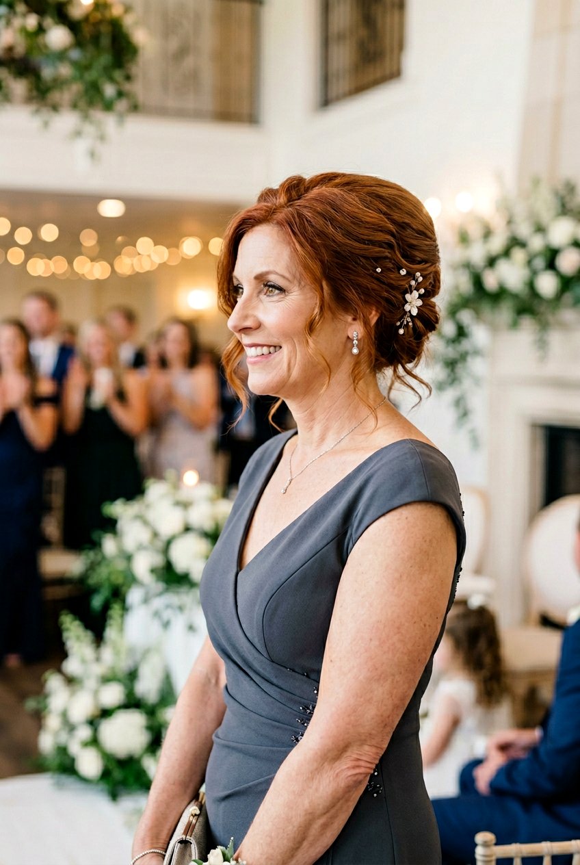 Loose French Twist - 20 half up hairstyle for mother of the bride - 20 half up hairstyle for mother of the bride