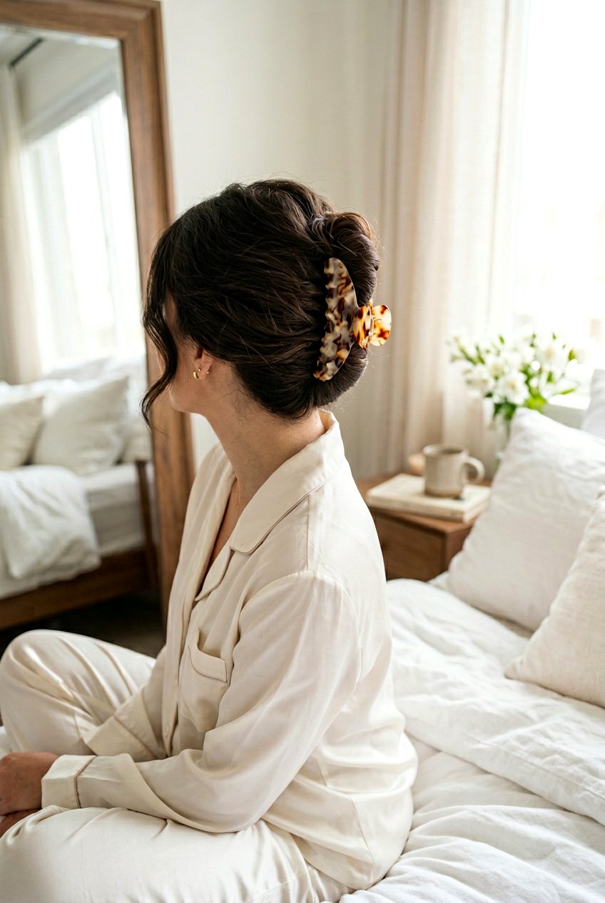 Loose French Twist Clip - 20 overnight claw clip hairstyle - 20 overnight claw clip hairstyle