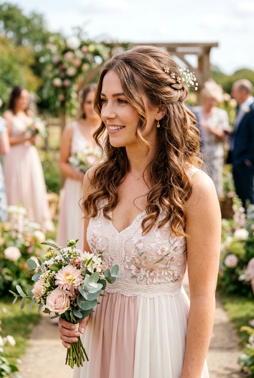 Loose Half Up For Bridesmaids - 20 simple bridesmaid half up hairstyle - 20 simple bridesmaid half up hairstyle
