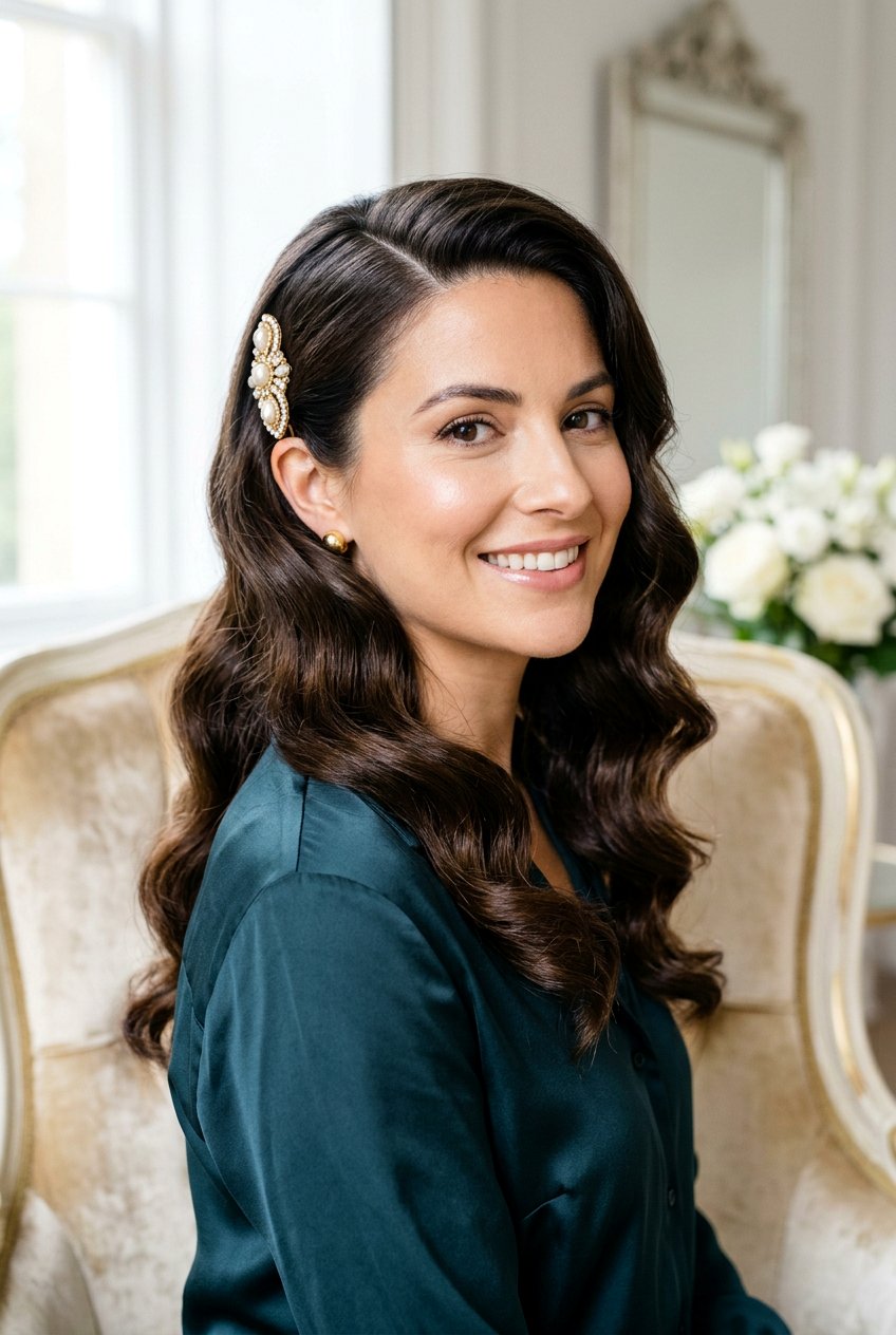 Loose Hollywood Waves - 20 romantic hairstyles for weddings - 20 romantic hairstyles for weddings