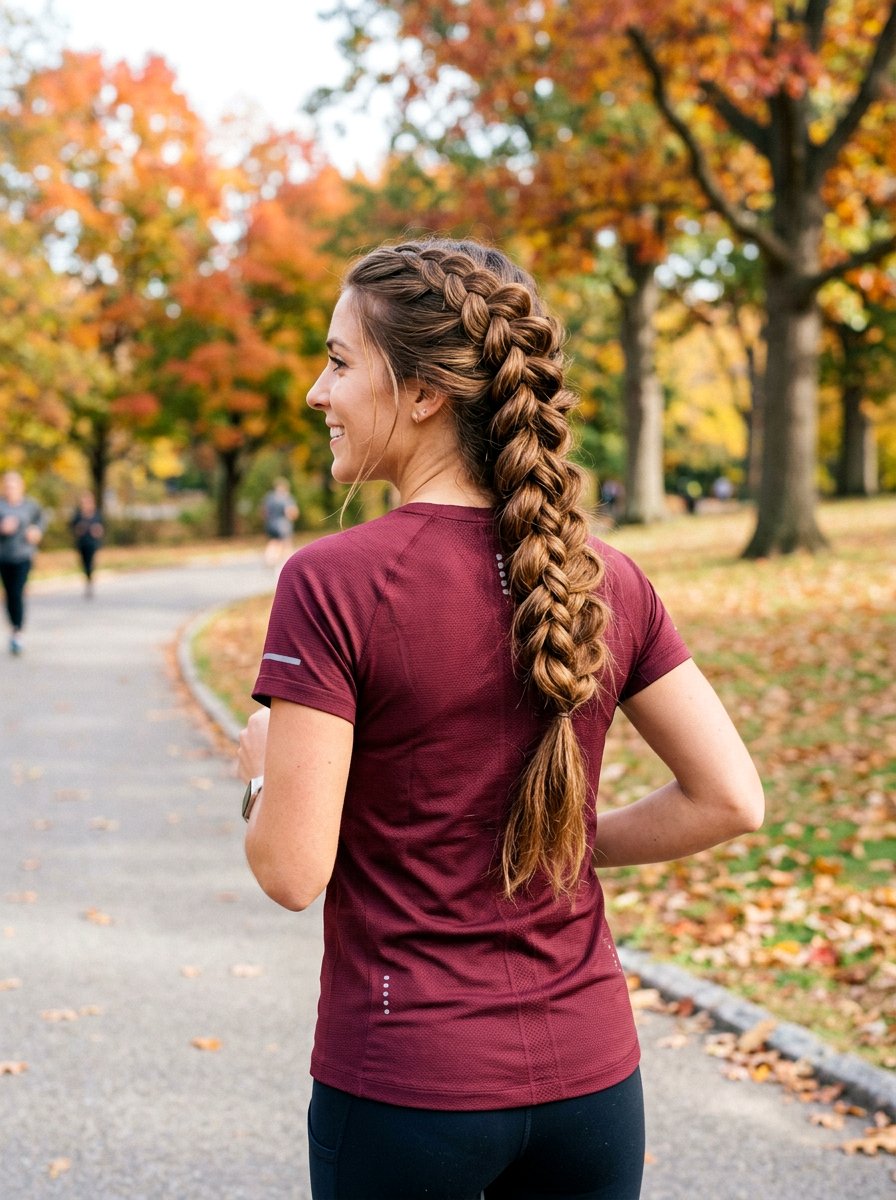 Loose Loop Braid - 20 yoga hairstyle with loose braid - 20 yoga hairstyle with loose braid
