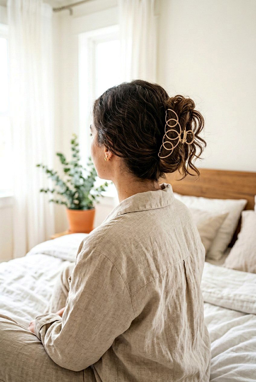 Loose Loop Claw Clip - 20 overnight claw clip hairstyle - 20 overnight claw clip hairstyle