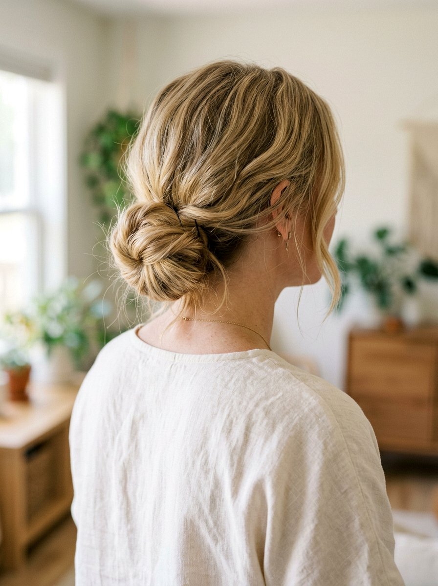 Loose Low Bun - 20 classy low bun hairstyle ideas - 20 classy low bun hairstyle ideas