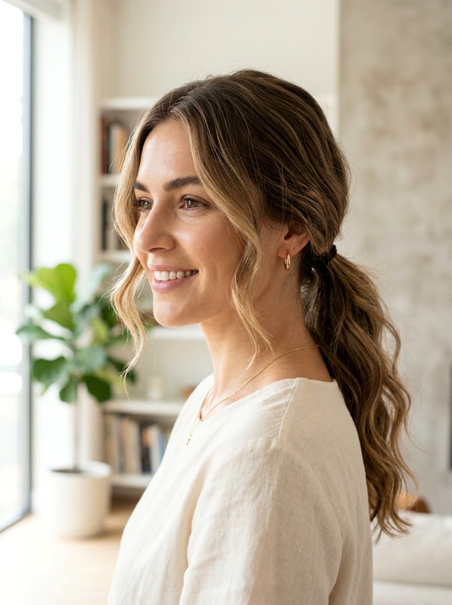 Loose Low Ponytail No Wash Hairstyle - 20 no wash day hairstyles - 20 no wash day hairstyles