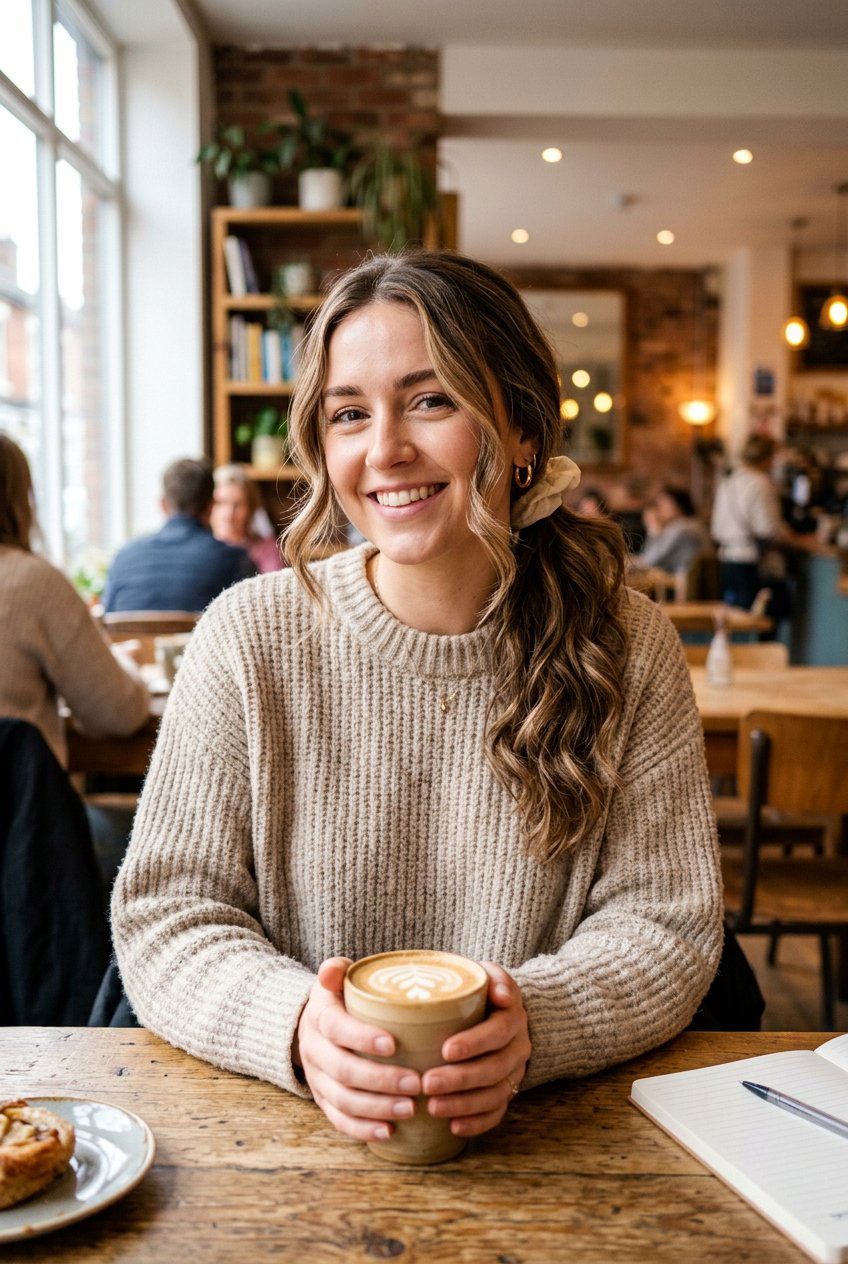 Loose Low Ponytail With Face Framing Pieces - 20 coffee date hairstyles - 20 coffee date hairstyles