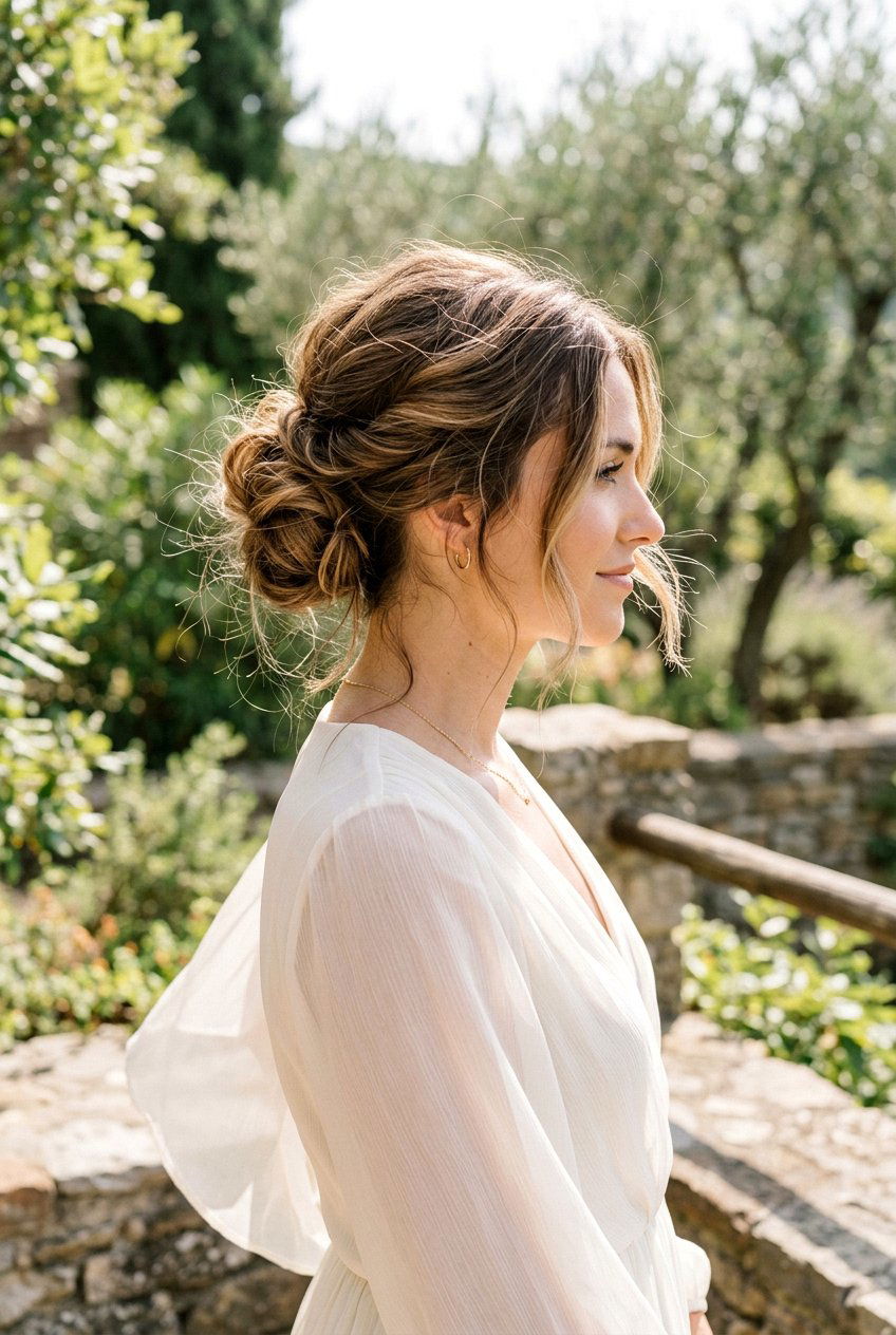Loose Messy Bun - 20 best bridesmaid hairstyle ideas - 20 best bridesmaid hairstyle ideas