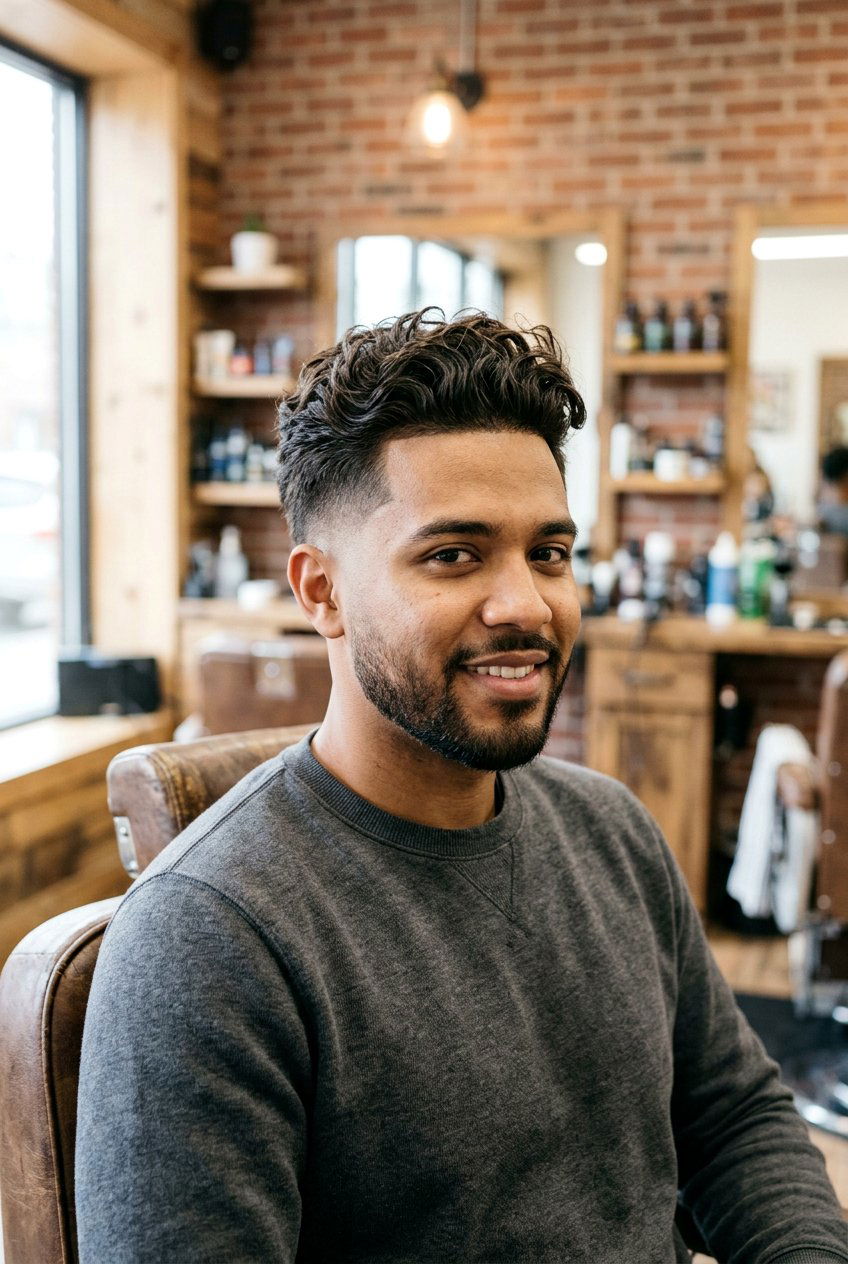Loose Perm With Taper Fade - 20 loose perm for men - 20 loose perm for men