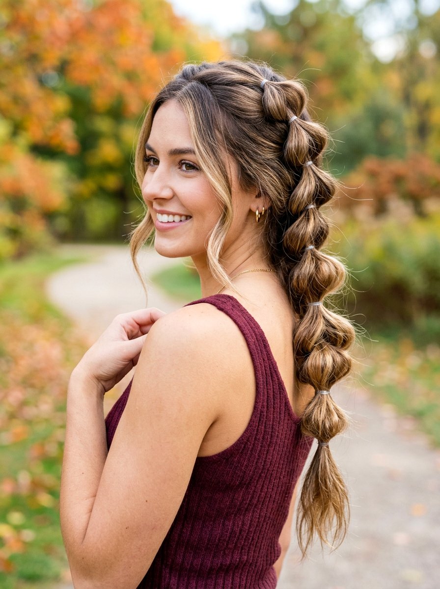 Loose Pull Through Braid - 20 yoga hairstyle with loose braid - 20 yoga hairstyle with loose braid
