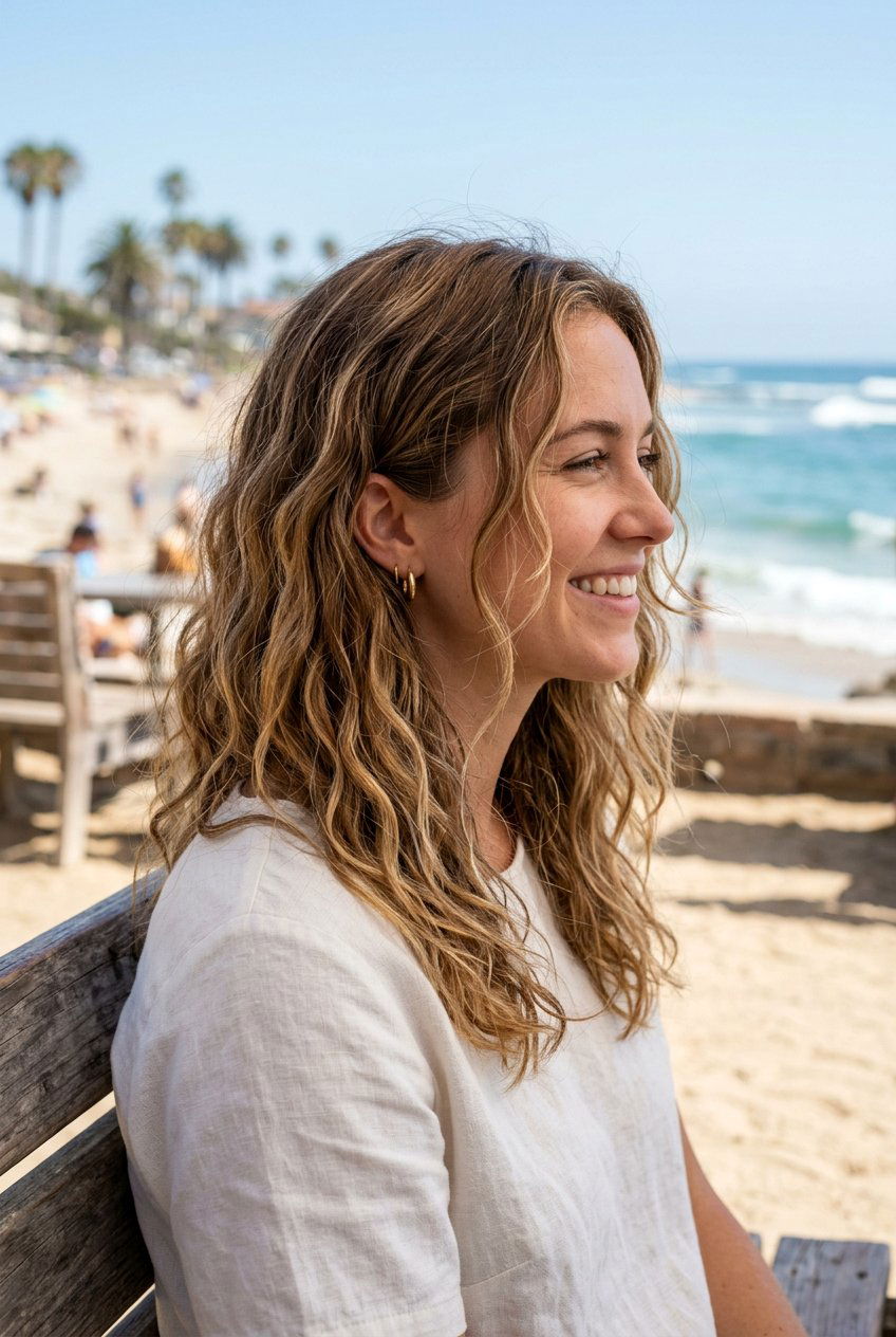 Loose Robe Tie Waves - 20 robe curls for shoulder length hair - 20 robe curls for shoulder length hair