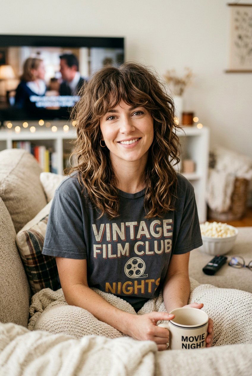 Loose Shag Movie Night Hair - 20 movie night hairstyles - 20 movie night hairstyles