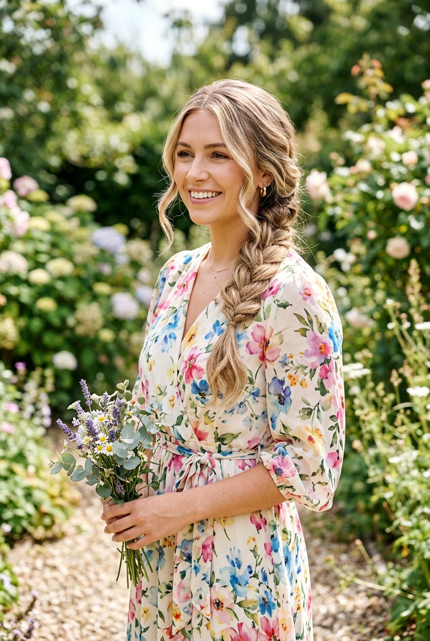 Loose Side Braid - 20 mature women wedding guest hairstyle ideas - 20 mature women wedding guest hairstyle ideas