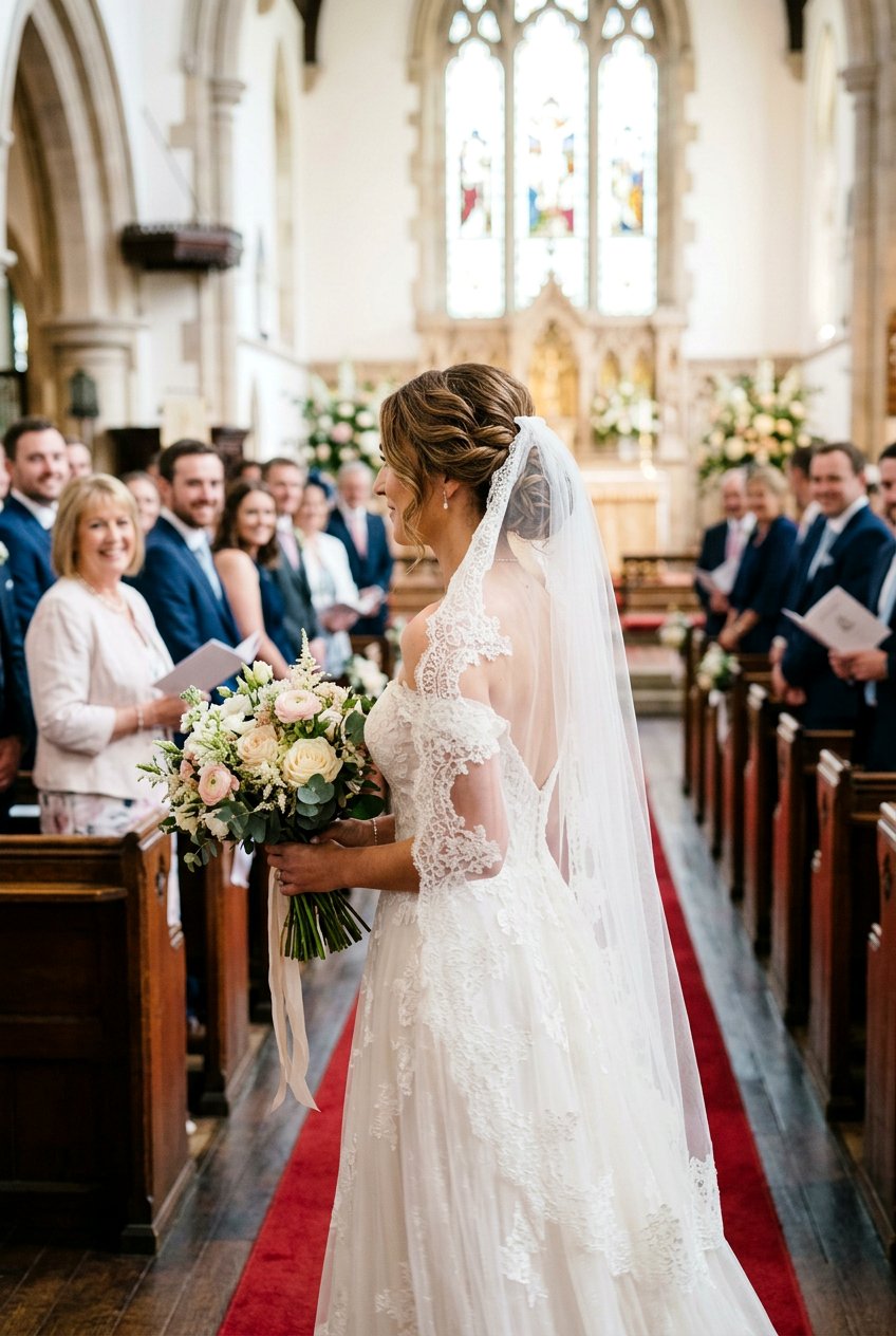 Loose Side Bun With Lace Veil - 20 bridal side bun with veil - 20 bridal side bun with veil