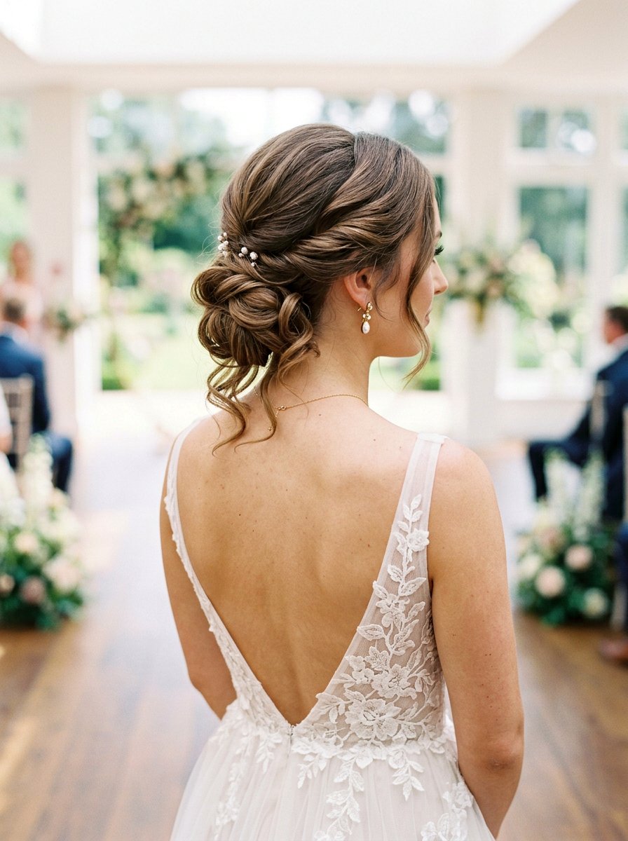 Loose Side Swept Bun - 20 viral wedding hairstyle ideas - 20 viral wedding hairstyle ideas