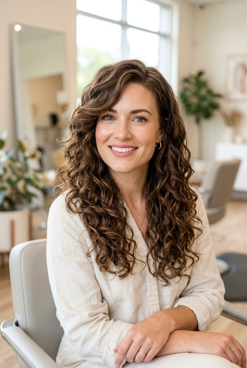 Loose Spiral Perm For Square Face - 20 loose spiral perm hairstyle - 20 loose spiral perm hairstyle