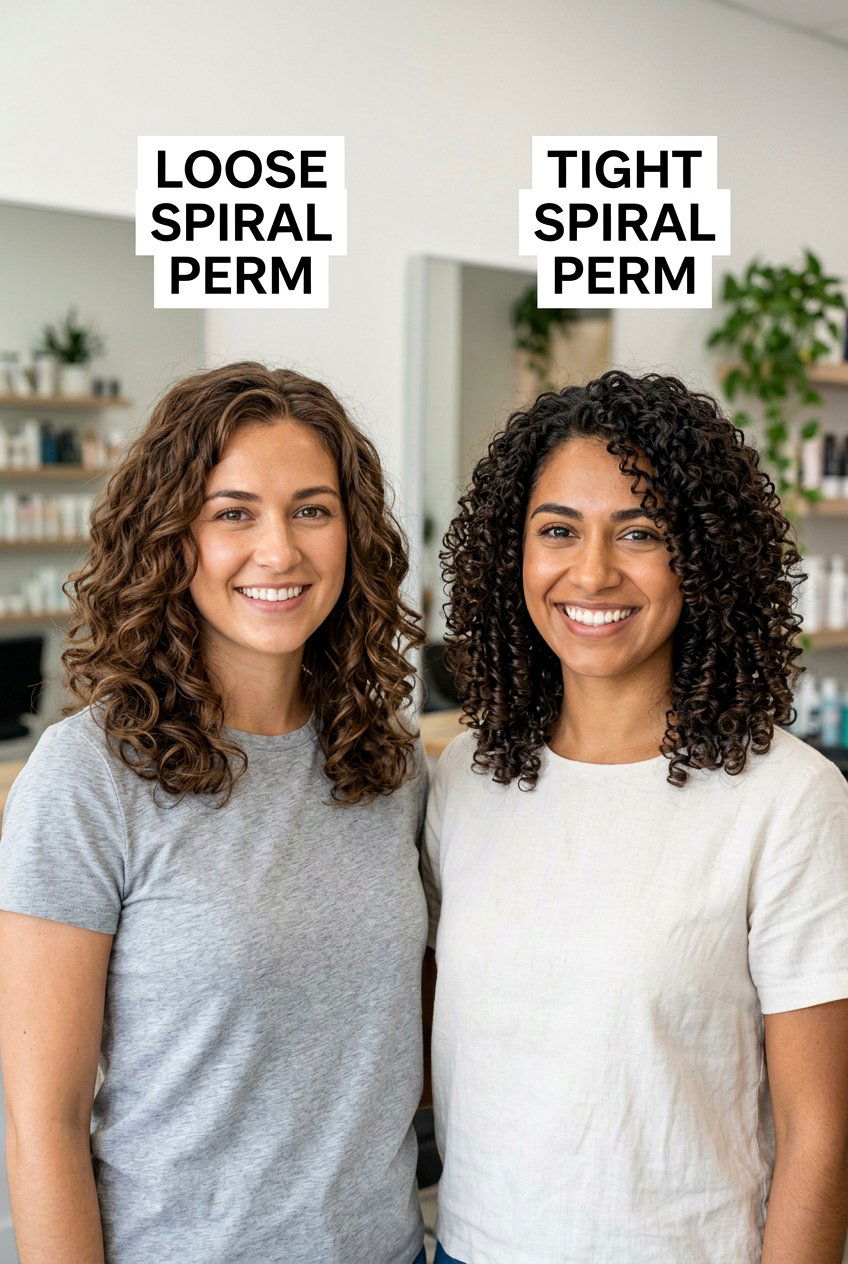 Loose Spiral Perm Vs Tight Spiral Perm - 20 loose spiral perm hairstyle - 20 loose spiral perm hairstyle