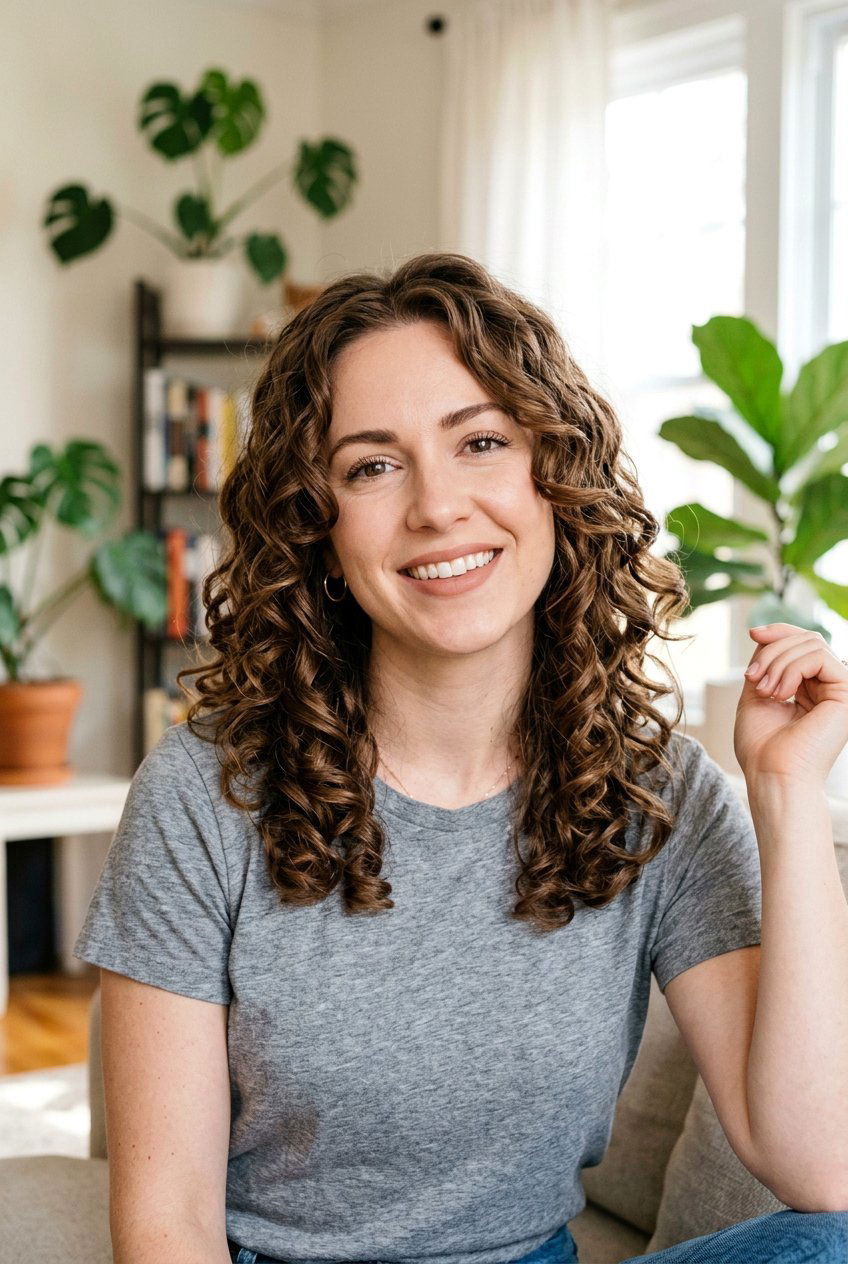 Loose Spiral Perm With Face Framing Layers - 20 loose spiral perm hairstyle - 20 loose spiral perm hairstyle