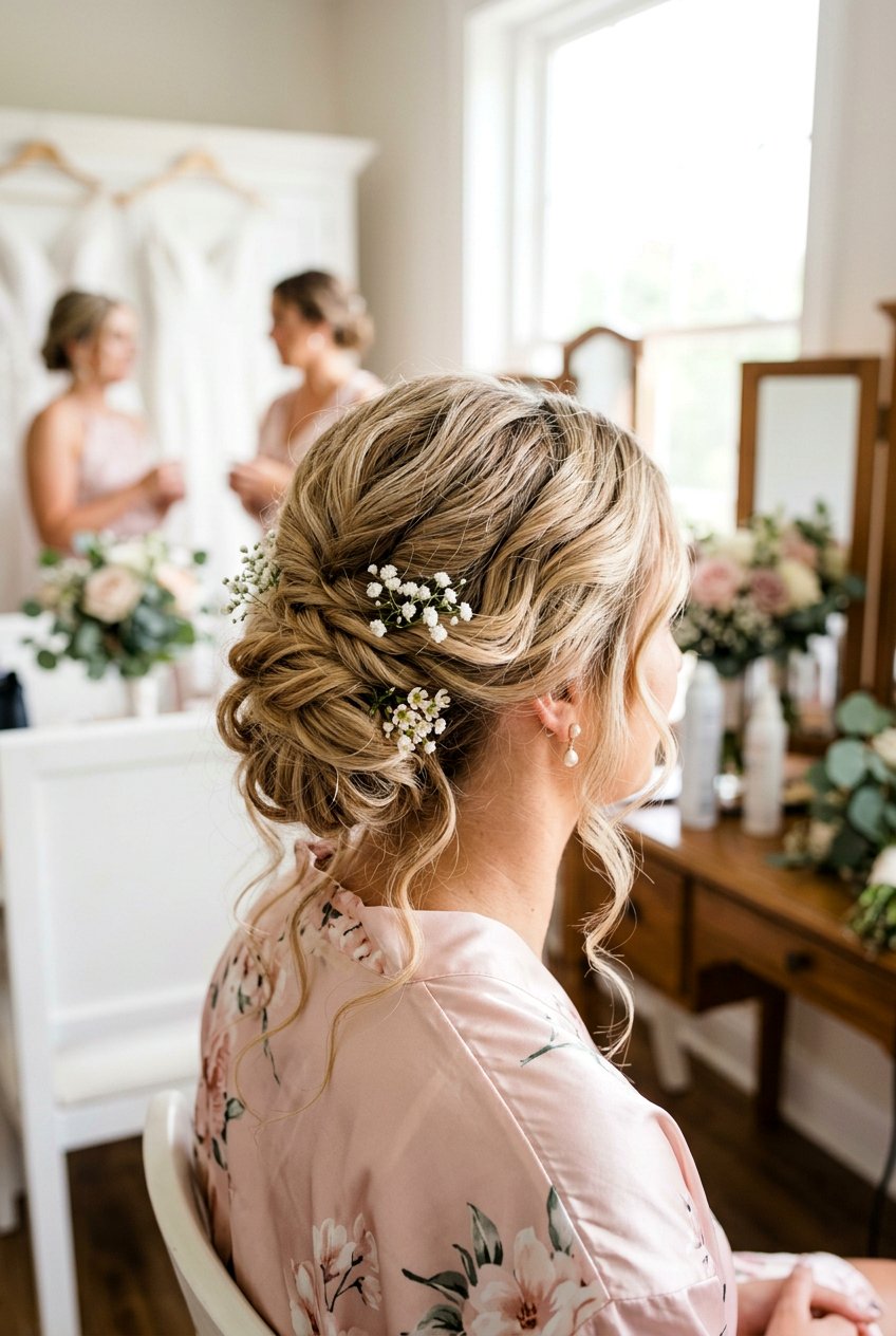 Loose Updo - 20 bridesmaid updo hairstyles - 20 bridesmaid updo hairstyles
