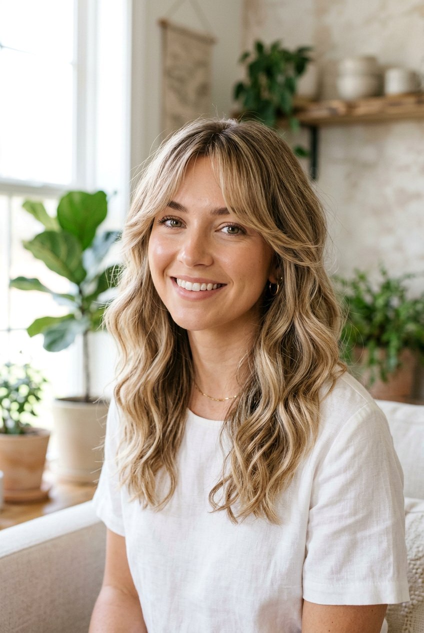 Loose Wave With Curtain Bangs - 20 loose wave hairstyles - 20 loose wave hairstyles