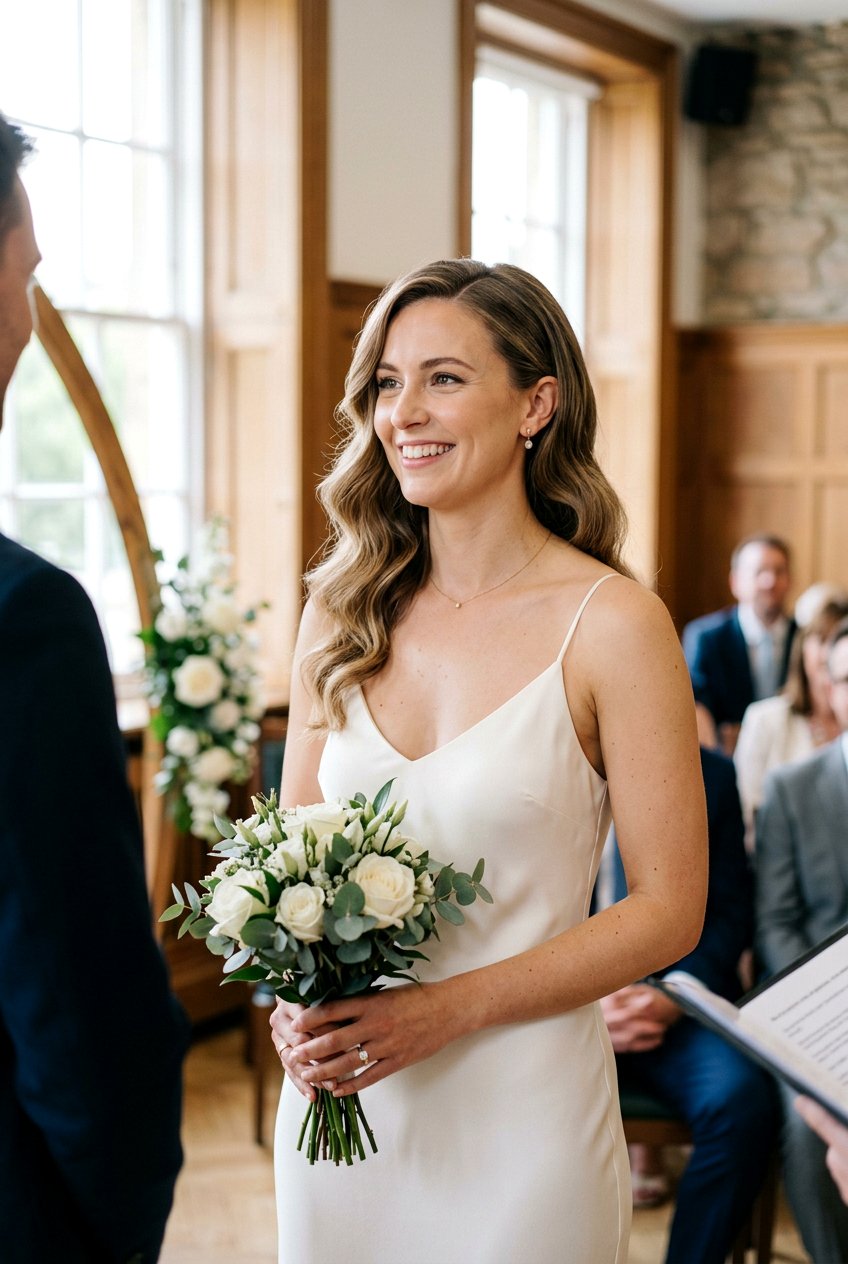 Loose Waves Civil Wedding Hairstyle - 20 civil wedding hairstyles - 20 civil wedding hairstyles