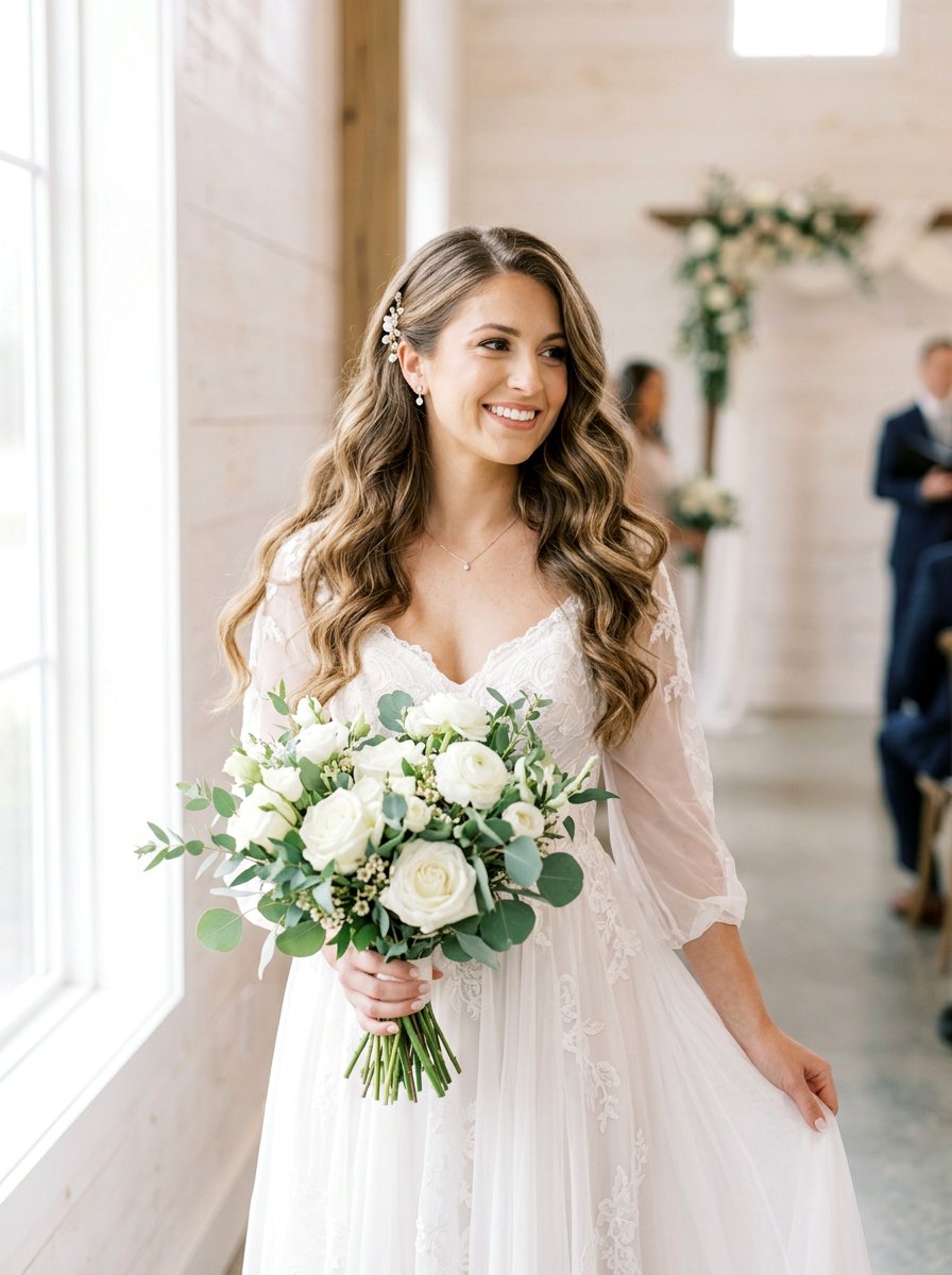 Loose Waves Hairstyle - 20 pre wedding shoot hairstyles - 20 pre wedding shoot hairstyles