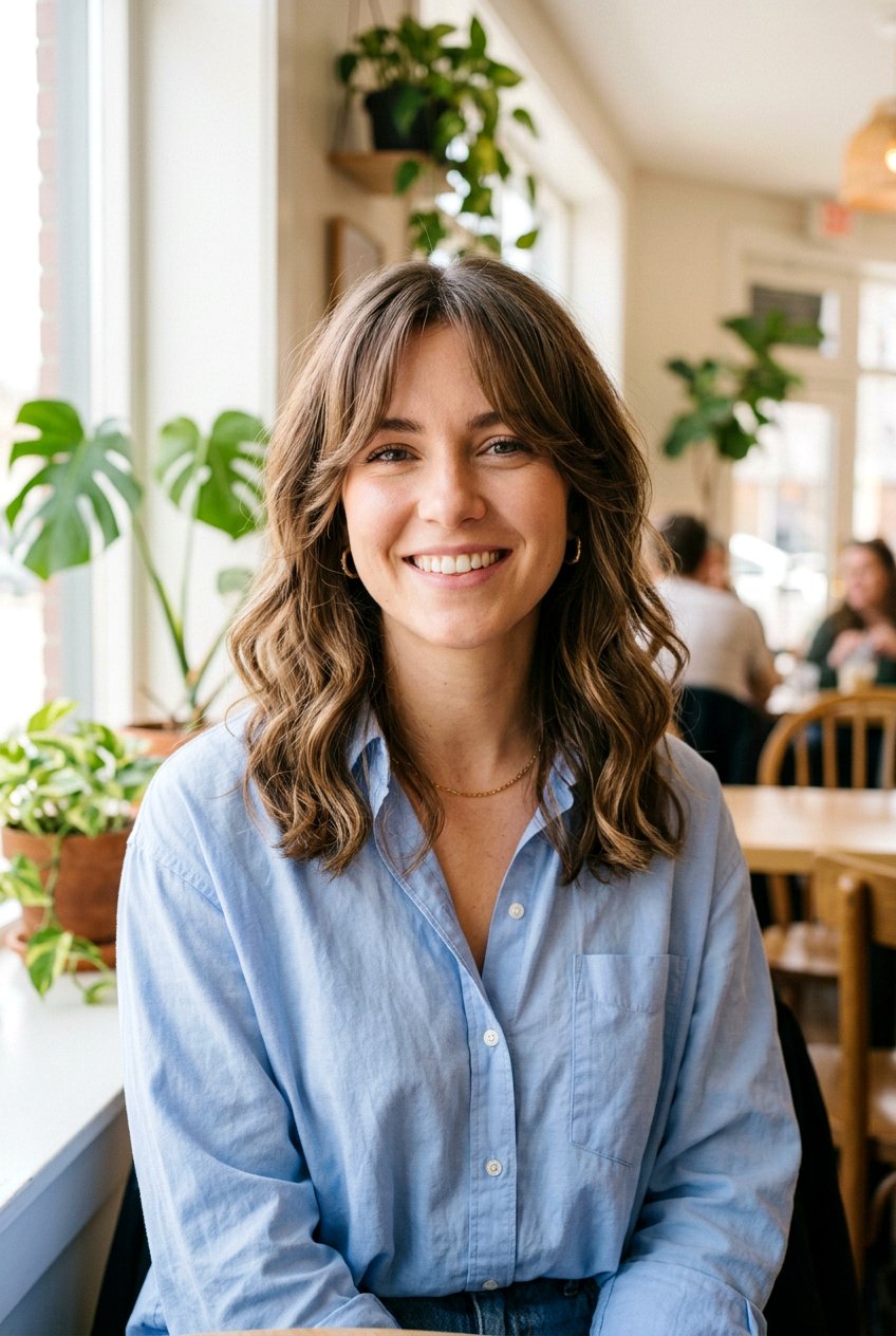 Loose Waves With Curtain Bangs - 20 casual loose waves hairstyle - 20 casual loose waves hairstyle